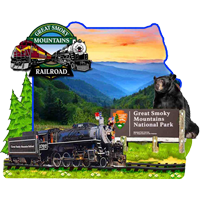 Great Smoky Mountain Railroad Locomotive Interactive Magnet