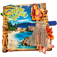Hawaii Hula Girl Interactive Magnet