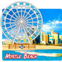Myrtle Beach South Carolina Ferris Wheel Interactive Magnet