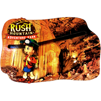 Rush Mountain Adventure Park Miner Interactive Custom Magnet