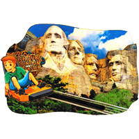 Rush Mountain Adventure Park Miners Cart Interactive Custom Magnet